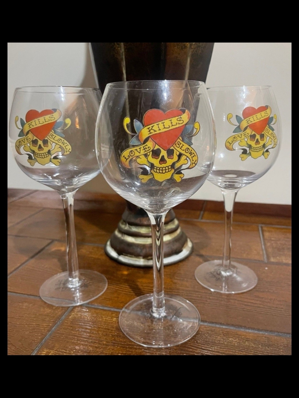Ed HARDY WINE GLASSES